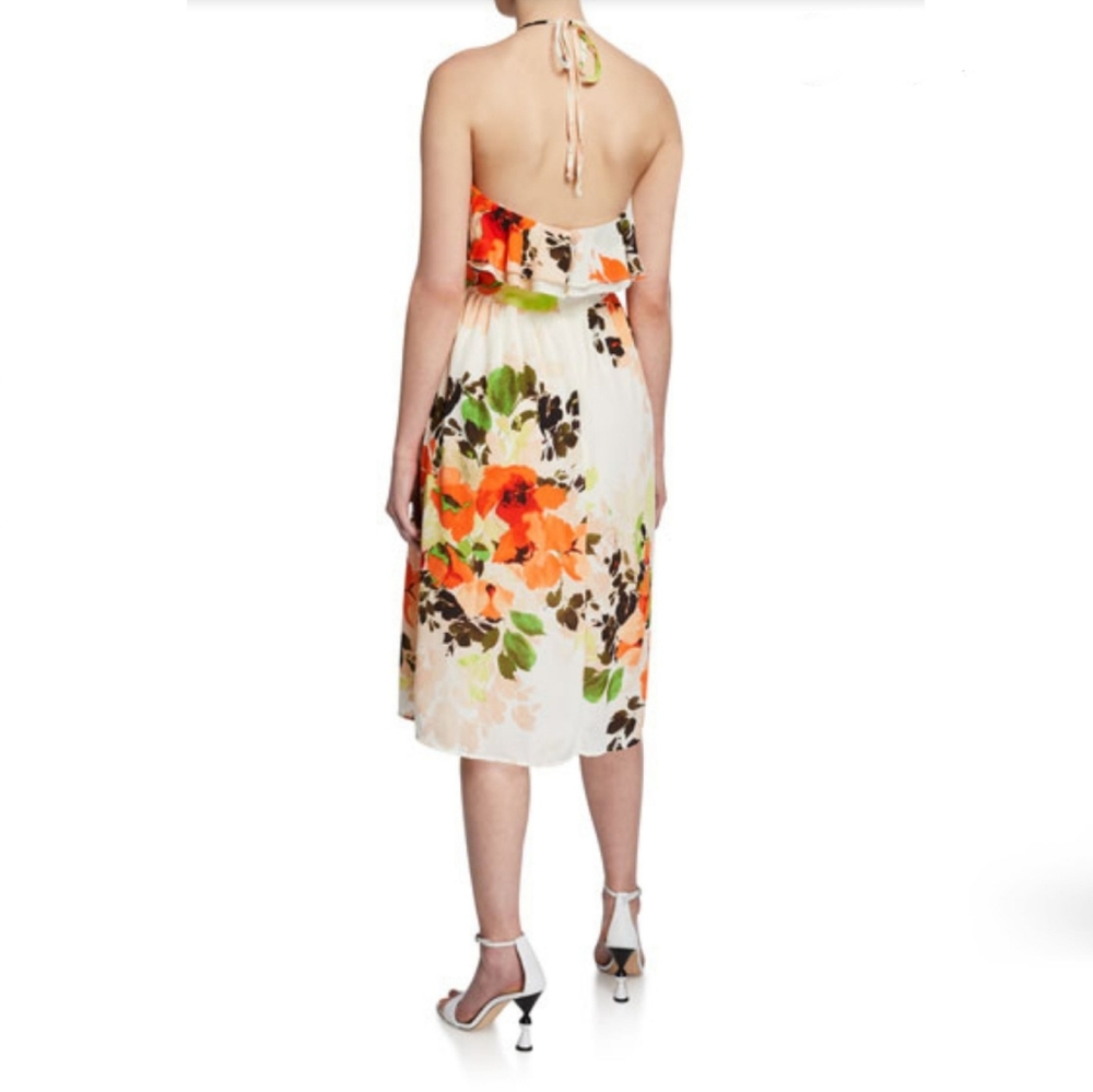 Nicole Miller Studio Floral-Print Ruffle Dress - Picture 2 of 3